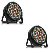 Kit 2 Par Led Slim 60 Leds 3w Rgbwa Aatop - ONE LIGHT