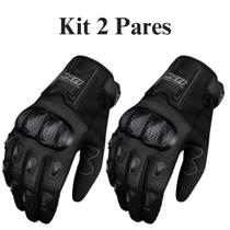 Kit 2 Par Luva Blackout X11 Proteção Full Moto Motoqueiro Touch Screen