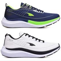 Kit 2 Par Tênis Esportivo Masculino Cadarço Academia Fitness Kit 2 Par Tênis Esportivo Masculino Cadarço Academia Fitness