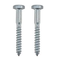 Kit 2 Parafuso Sextavado 5/16X60 Rosca Soberba Para Moveis Fixação Madeira Metal Parede Tijolo