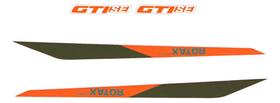 Kit 2 Pares Adesivos Compatível Seadoo GTI 170 Verm. Salmão