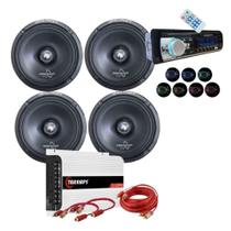 Kit 2 pares alto falante hard power 6 pol 320w rádio 7 cores + módulo taramps Kit 2 pares alto falante hard power 6 pol 320w rádio 7 cores + módulo taramps
