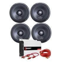 Kit 2 pares alto falante hard power woofer hp 280mb 6 polegadas + módulo taramps Kit 2 pares alto falante hard power woofer hp 280mb 6 polegadas + módulo taramps