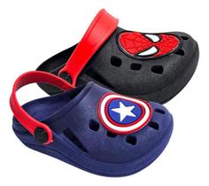 Kit 2 Pares Babuche Infantil Personagens Leve e Confortável Kit 2 Pares Babuche Infantil Personagens Leve e Confortável