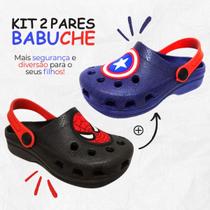 Kit 2 Pares Babuche Sandália Infantil Personagens Masculino