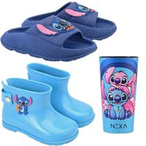 Kit 2 Pares Bota Galocha + Sandália Nuvem E Copo Menino Kids