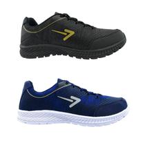 Kit 2 Pares Box 200 Tênis Esportivo Masculino Para Academia Tamanho Especial Grande 44 45 46 47 48 49