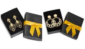 Kit 2 Pares Brincos Banhado Ouro 18k Feminino Lótus Grande