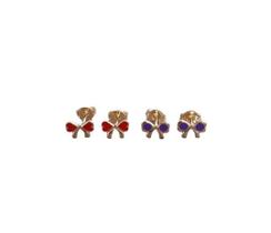 Kit 2 pares brincos Infantil Folheado Ouro 18k Antialérgico Kit 2 pares brincos Infantil Folheado Ouro 18k Antialérgico