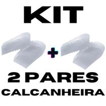 Kit 2 Pares Calcanheira Silicone Anti-Impacto Desodorante
