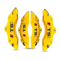 Kit 2 Pares Capas Pinça De Freio Para Tsi Amarela + Cola 50G Kit 2 Pares Capas Pinça De Freio Para Tsi Amarela + Cola 50G