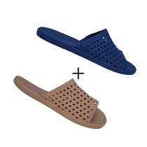 Kit 2 Pares Chinelo Feminino Slide