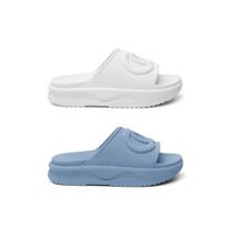 Kit 2 Pares Chinelo Feminino Slide Papete Plataforma Confortavel