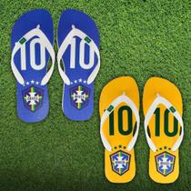 Kit 2 Pares Chinelo Masculino Antiderrapante Brasil