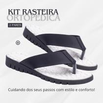 Kit 2 Pares Chinelo Ortopédico De Dedo Macio Para Esporão