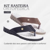 Kit 2 Pares Chinelo Ortopédico De Dedo Macio Para Esporão