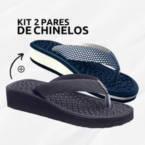 Kit 2 Pares Chinelo Ortopédico Feminino Esporão Massageador Macio Sandália Fascite Plantar