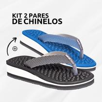 Kit 2 Pares Chinelo Ortopédico Feminino Esporão Massageador Macio Sandália Fascite Plantar