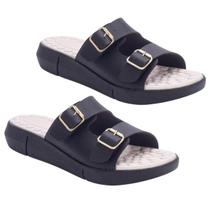 Kit 2 Pares Chinelo Ortopédico Fivela Macio Massageador