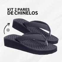 Kit 2 Pares Chinelos Ortopédicos Massageador P/Esporão