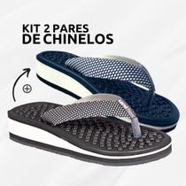 Kit 2 Pares Chinelos Ortopédicos Massageador Para Esporão