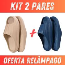 Kit 2 Pares Combo Chinelo Masculino Feminino Super Leve 100% EVA