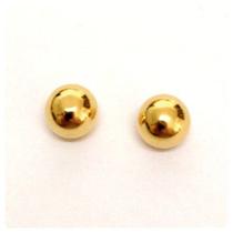 Kit 2 Pares De Brincos De Bolinha 4mm E 2 Mm Em Ouro 18k-750 Kit 2 Pares De Brincos De Bolinha 4mm E 2 Mm Em Ouro 18k-750
