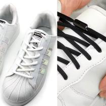 Kit 2 Pares de Cadarços Elásticos - Tênis Adulto ou Infantil - Fecho de Rosca - Casual , Esportivo (não acompanha Tênis)