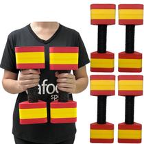 Kit 2 Pares de Halteres Hidroginástica Em EVA 2 A 3 Kg DF4012-VM Vermelho/Amarelo Dafoca Sports