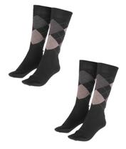 Kit 2 Pares De Meia Algodão Social Masculina Xadrez Escocesa Kit 2 Pares De Meia Algodão Social Masculina Xadrez Escocesa