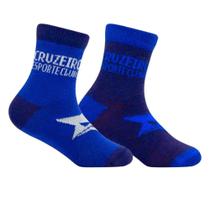 Kit 2 Pares de Meia Bebê Infantil Cruzeiro Azul Oficial