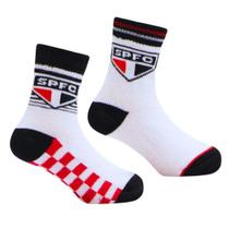 Kit 2 Pares de Meia Bebê São Paulo Branca Oficial Kit 2 Pares de Meia Bebê São Paulo Branca Oficial