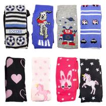 Kit 2 pares de meia calça infantil feminina ou masculina