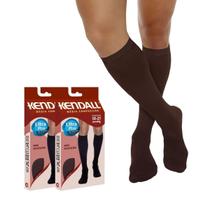 Kit 2 Pares de Meia Kendall 3/4 Compressão 1802 Marrom