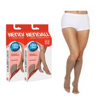 Kit 2 Pares de Meia Kendall 3/4 Média Compressão 1871 Bege