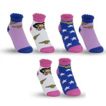 Kit 2 Pares de Meias 28/33 Juvenil Cano Curto Mulher Maravilha Sortidos (004DCJC23264) Hoahi