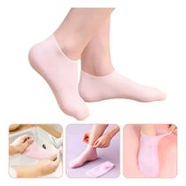 kit 2 Pares De Meias De Silicone Hidratante E Anti Rachaduras