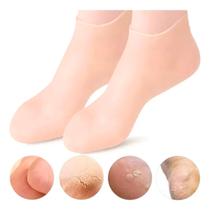 kit 2 Pares De Meias De Silicone Hidratante E Anti Rachaduras