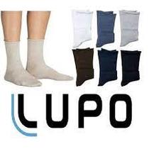 Kit 2 pares de meias lupo sem punho diabeticos algodão 1275 Kit 2 pares de meias lupo sem punho diabeticos algodão 1275