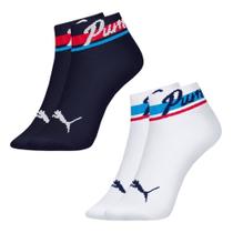 Kit 2 Pares de Meias Puma Cano Baixo Infantil