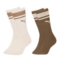 Kit 2 Pares de Meias Puma Cano Longo Esportiva Masculina