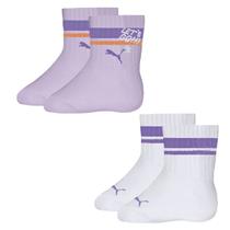 Kit 2 Pares De Meias Puma Cano Longo Infantil