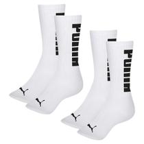 Kit 2 Pares de Meias Puma Esportiva Cano Longo Masculina