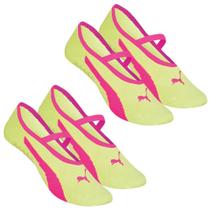 Kit 2 Pares de Meias Puma Sapatilha Pilates Feminina