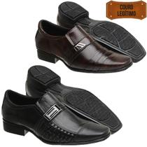 Kit 2 Pares De Sapato Social Masculino Em Couro Kit 2 Pares De Sapato Social Masculino Em Couro