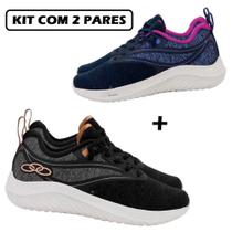 Kit 2 Pares de Tênis Olympikus Alfa 2 Feminino