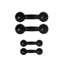Kit 2 Pares Halter Bola 1kg e 2kg Emborrachado Gym Kit 2 Pares Halter Bola 1kg e 2kg Emborrachado Gym