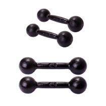 Kit 2 Pares Halter Bola 1kg e 2kg Pintado Ferro Original Kit 2 Pares Halter Bola 1kg e 2kg Pintado Ferro Original