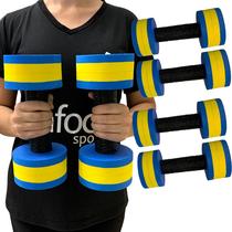 Kit 2 Pares Halteres de Hidroginástica Redondo em EVA DF4015-AZ 1-2Kg Azul/Amarelo Dafoca Sports Kit 2 Pares Halteres de Hidroginástica Redondo em EVA DF4015-AZ 1-2Kg Azul/Amarelo Dafoca Sports