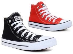 Kit 2 pares Kalum Botinha All Authentic Star Cano Alto Kit 2 pares Kalum Botinha All Authentic Star Cano Alto